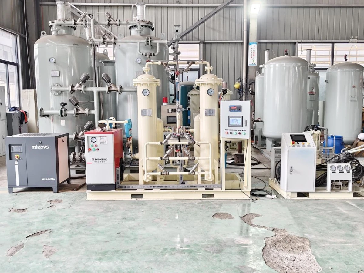 Nuzhuo 3m3/saat Oksijen Jeneratörü ve Tüp Dolum İstasyonu Test Ediliyor ve Bu...